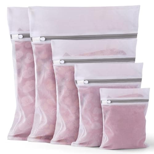 OKAKA 5Pcs Laundry Bags Mesh Wash Bags, Delicate Laundry Bags for Clothes, Hosiery, Underwear, Bed linen - 5 Size - Image 1