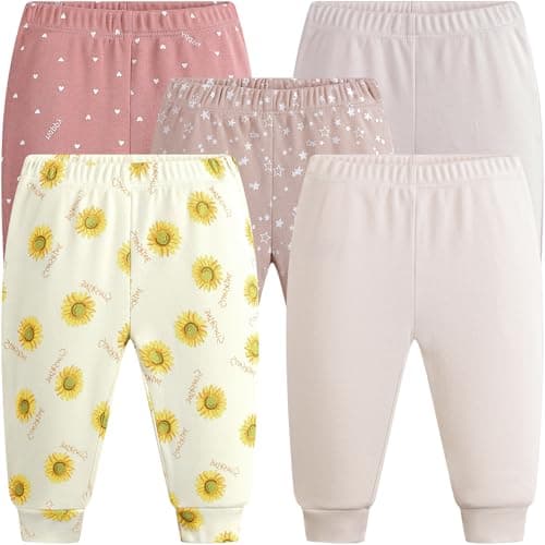 MEYSAHO Baby Newborn Layette 10-Piece Set Cotton Bodysuits Short Sleeve Pants Sets Rainbow Stars Printed for Baby Boys Girls Clothes Unisex Baby Gift Sets for 3 6 Months - Thumbnail 3