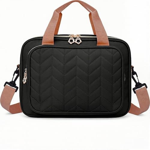 Eternatastic Bible Cover Case for Women, Large Bible Bag with Shoulder Strap,Bible Study Ideal Christian Gifts for Women,Black - Image 1