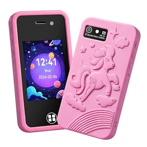 Kids Smart Phone Toy with 16GB SD Card & Drop-proof Silicon Case – 3.0” Touchscreen, Dual Camera, MP3 & 14 Educational Games – Parental Control & Habit Tracker – Christmas Birthday Gift for Boys Girls - Image 1