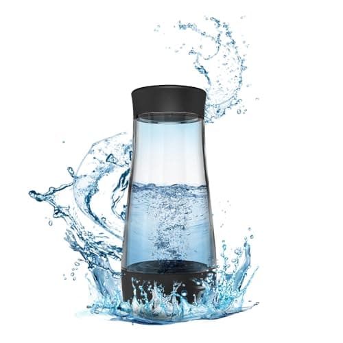 Hydrogen Water Bottle,2025 Upgrade Hydrogen Water Machine-SPE PEM Technology,3-Minute H₂ Production,Remove Ozone/Nitrogen,Portable Portable Water Ionizer for Travel,Home,Office Unisex Black(320ML) - Image 1