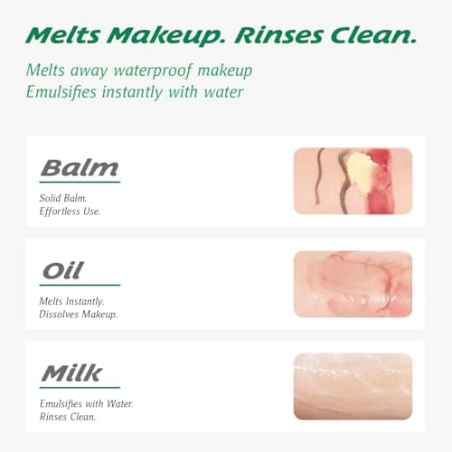Makeup Melting Cleansing Balm – Rapid Emulsifying Makeup Remover for Waterproof Makeup, Cleansing Oil, Korean Makeup Remover, Deep Clean, Non-Greasy, Zero Residue, for All Skin Types 100g 3.52oz - Thumbnail 2
