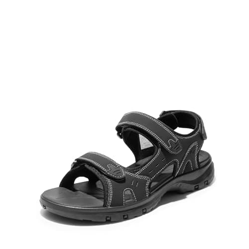 DREAM PAIRS Men’s Arch Support Hiking Sandals Sport Outdoor Athletic Comfortable Summer Beach Water Sandals,Size 12,Black,DMUMST2502 - Image 1
