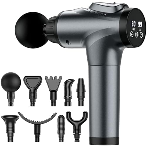 APHERMA Massage Gun, Muscle Massage Gun for Athletes Handheld Electric Deep Tissue Back Massager, Percussion Massage Device for Pain Relief with 30 Speed Levels 9 Heads - Image 1