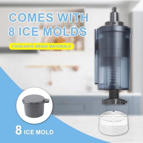 Shaved Ice Attachment for Kitchen Aid Stand Mixer - Snow cone Machine, Shaved Ice Maker,Snow Ice Machine，Include 8 Ice Molds, Fit for All Kitchen Aid Mixer - Thumbnail 3