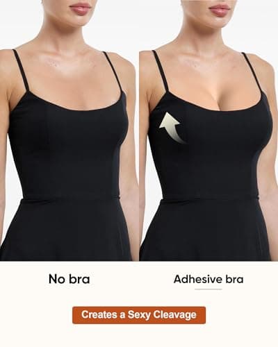 Easybunny Adhesive Strapless Bra Push Up for Women Invisible Breathable Fabric Reusable for Backless Dress & Pasties Kit - Thumbnail 3