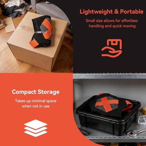 GRENTOOL Moving Straps for Lifting, Lifting Straps with Back Support for 2 Movers, Shoulder Moving System for Move & Carry Furniture Appliances Heavy Objects Up to 880lbs Safely, Efficiently - Thumbnail 5