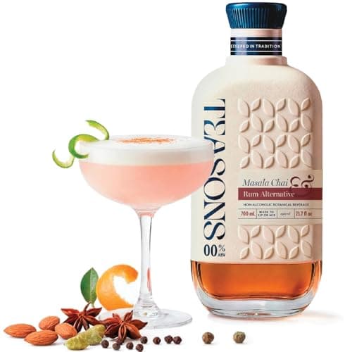 Teasons Masala Chai & Rum Alternative | Premium Tea-Based Non Alcoholic Spirit | Sophisticated No-Alcohol Drinks by Spirits of Virtue (700ml) - Image 1