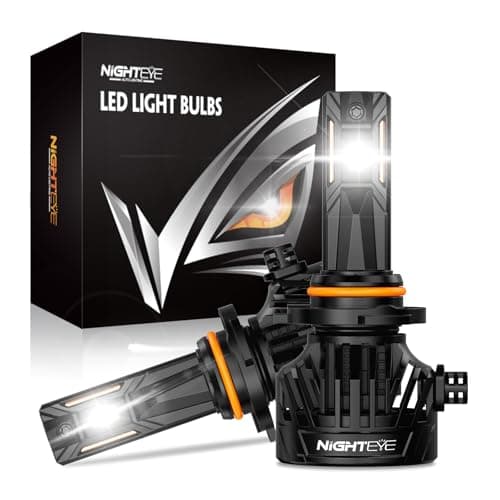 NIGHTEYE 𝟗𝟎𝟎𝟓/𝐇𝐁𝟑 Fog Bulb 60000LM, 130W Super Bright Driving Light,Fan Cooling,Pack of 2