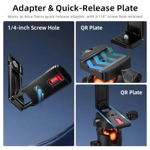 BRDRC Pocket 3 4 Magnetic Tripod Mount for Xtra Muse, Foldable Selfie Stick with Mantis Hook Stand 1/4 Mount for Arca-Swiss Quick-Release for DJI OSMO Pocket 3 4 Creator Combo/Xtra Muse Accessories - Thumbnail 4