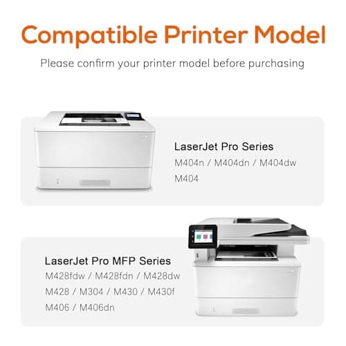 Jeostarky Compatible 58a hp Toner Cartridge Replacement for HP 58A CF258A 58X CF258X (with chip) Toner Cartridge for LaserJet Pro MFP M428fdw M404n M428fdn M404dn M430 Printer(2 Black) - Thumbnail 2