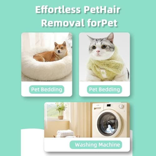 Upgarded Pet Hair Dissolver Pro Washing Machine Cleaner Powder, Deep Cleaning Pet Bedding, Deep Cleaning Washing Machine, 3 Sachets, 405g, Dog Cat Hair | Stain | Odors Remover for Laundry, No More Fur - Thumbnail 3