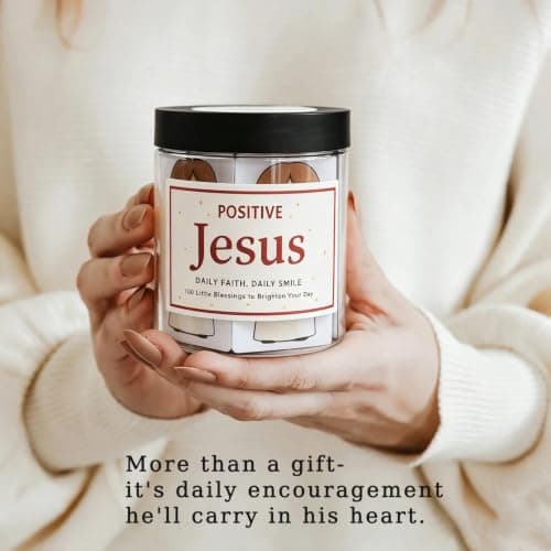 Bible Verse Jar, 100 Inspirational Scripture Cards, Christian Gifts for Women Men Mom Dad Friend Teacher, Birthday Gifts for Women, Christmas Stocking Stuffers - Thumbnail 5