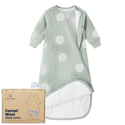 kaiya baby Unisex Sleeping Bag for Babies and Toddlers 2.5 Tog Sleep Sack 0-6Months, Long Sleeve Sleep Sack, Wearable Blanket Baby, Gifts for Baby