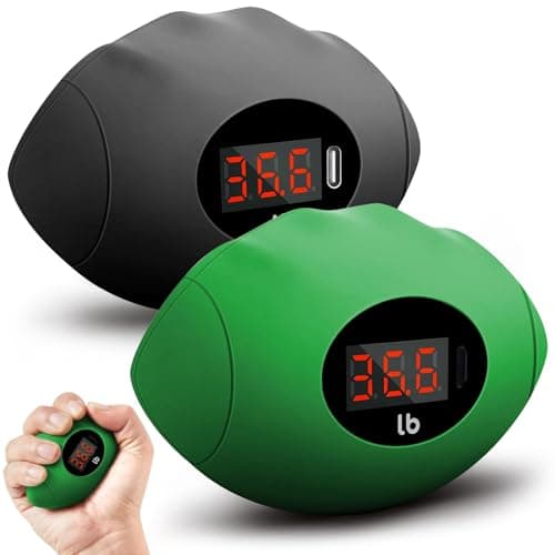 DIOTUSS Hand Grip Strengthener, Rechargeable Digital Grip Strength Trainer with LCD Display Up to 220lbs/100kg, Silicone Hand Exercise Ball for Forearm Finger Training & Stress Relief, for Adults and Kids