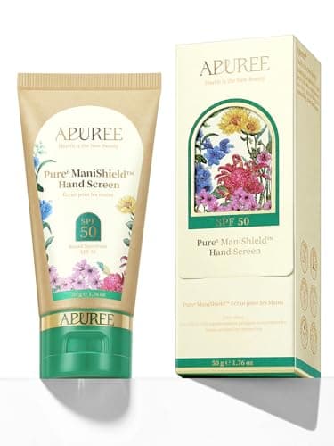 APUREE U V Nail Lamp Hand Screen: Hand Sunscreen SPF 50+/PA++++| UV Lights Protection Cream| Fragrance-Free & Hypoallergic Formula| For Nail Salon Home Use| Vegan & Cruelty Free| Deep Hydrate Moisture - Image 1