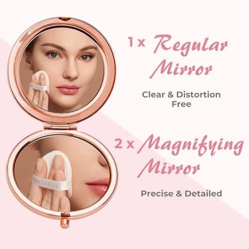 Atarvana Compact Mirror Gifts for Mom with Gift Box, Rose Gold Compact Mirror for Mother, Mother-in-Law, Step Mother| Birthday, Mothers Day, Christmas, from Daughter, Son - Thumbnail 4