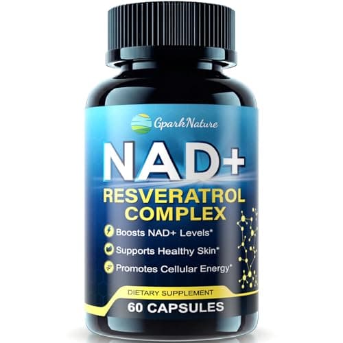 NAD+ Supplement - NAD Supplements for Women & Men - Liposomal NAD+ Resveratrol Complex with Urolithin A, CoQ10 - Boosts NAD+ Levels, Cellular Energy & Healthy Skin - Third-Party Tested - 60 Capsules - Image 1