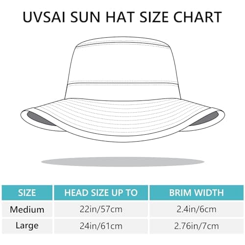 UVSAI UPF 50+ Foldable Sun Hat Patterned Under Brim Bucket Hats for Summer Hiking Fishing Beach Safari Men Women - Thumbnail 3