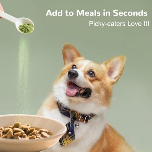 Vetriuntrix Dog Teeth Cleaning Powder, Dog Dental Powder for Tartar Remove & Plaque Off, Fresh Breath for Dogs with Natural Plant Blend, Enzymes and Probiotics, 150g - Thumbnail 4