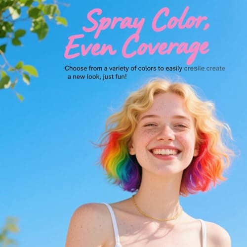 Red Hair Spray, Hair Color Spray for Women and Kids, Washable Red Hair Dye, Temporary, One-Time Use, Non-Sticky Root Touch Up, Natural Hair Color Wax for Party, Cosplay, Halloween, Christmas - Thumbnail 3