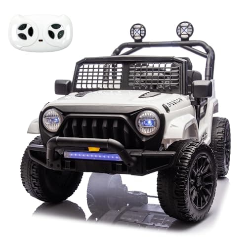 HEIMILI 2026 Upgraded Version 24V Kids Electric Car, All-Terrain Wheel Electric Toy Car, 4-Wheel Kids Electric Car with Remote Control and LED Lights, Suitable for Children Aged 3-6 Years Old - Image 1