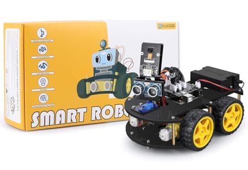 ELEGOO UNO R3 Smart Robot Car Kit V4 for Arduino Robotics for Kids Ages 8-12 12-16 STEM Science Kits Coding Gifts for 8 9 10 11 12 13 14 15 16 Year Old Boys Girls Teens Cool Engineering Building Toys - Thumbnail 4