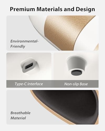 CINCOM Upgraded Hand Massager with Heat & Compression – Cordless & Rechargeable Hand Therapy Equipment for Arthritis and Carpal Tunnel Relief from Wrist to Fingers, Gift for Mother's Day (Pearl White) - Thumbnail 6