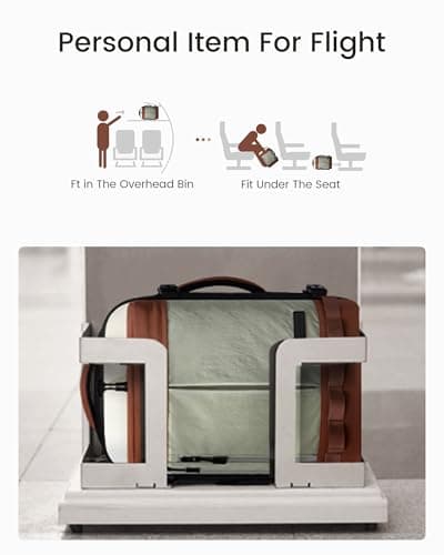 LOVEVOOK 40L Travel Backpack for Women Men, Airline Approved Carry On Luggage with 3 Cubes Accessories, TSA Personal Item Travel Cruise Essentials, Waterproof Weekender Overnight Bags fits 17" Laptop - Thumbnail 4
