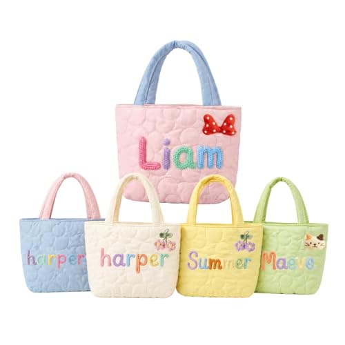 VKPOYNRO Personalized DIY handbags, custom-made cute quilted nylon tote bags, camping travel bags, gifts for boys and girls