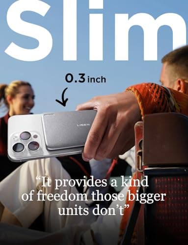 LISEN [0.3'' Ultra Slim [Qi2 15W Max] for MagSafe Battery Pack,5000mAh MagSafe Power Bank,Travel Essentials Wireless Portable Charger Magnetic Power Bank for iPhone 17 Pro Max Plus Air 16 15 14 13 12 - Thumbnail 3