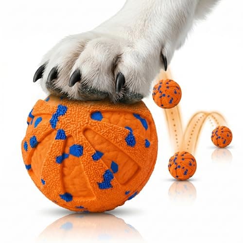 JoyBruko Interactive Dog Toys Ball, Moving Dog Toys to Keep Them Busy, Automatic Self Rolling & Bouncing, Soft E-TPU Material IPX7 Waterproof, Enrichment for Small Medium Large Breeds, Orange - Image 1
