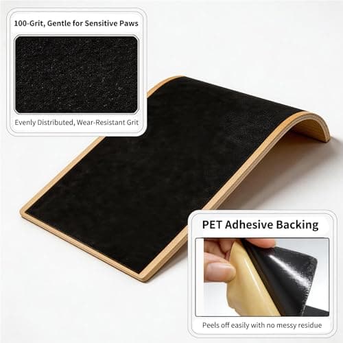 ASEWOTOS Dog Scratch Board with Mini Dog Nail File Board, Curved Dog Nail Scratch Board Set for Easy Dog Nail Trimming, Alternative to Dog Nail Clippers and Dog Nail Grinders - Thumbnail 5