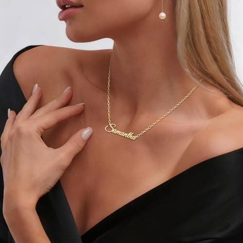 NYLGOXITK Personalized Name Necklace - A Simple & Unique Jewelry Gift for Mom, Perfect Mother's Day Present for Your Beloved Mother. - Thumbnail 4