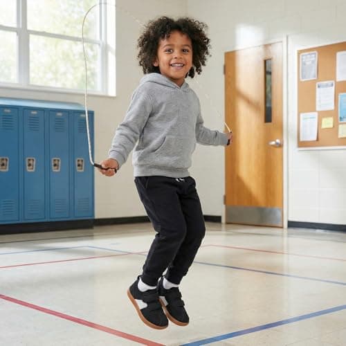STQ Toddler Boys Shoes Wide Toe Box Barefoot Shoes Boy Sneakers Kids Tennis Shoe Preschool Breathable Non Slip Flexible Lightweight Comfortable Walking Running Gym Outdoor Black White Toddler Size 10 - Thumbnail 2