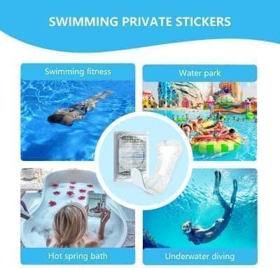 Waterproof Pads for Swimming，Swimming Private Stickers for Women | Skin-Friendly Private Area Protection | Dirt Prevention for Swimming & Daily Activities | 7-Pack（5.9 * 16.5in） - Thumbnail 5