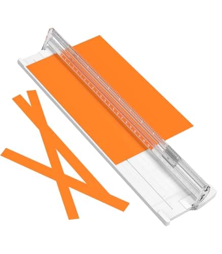 A4 Paper Cutter,14.5Inch Aluminum Alloy Blade Straight Trimmers with Protractor Ruler,Scrapbook Paper Cutters for Coupon,Cardstock,Label,Christmas and Birthday Gifts(1PC,White)