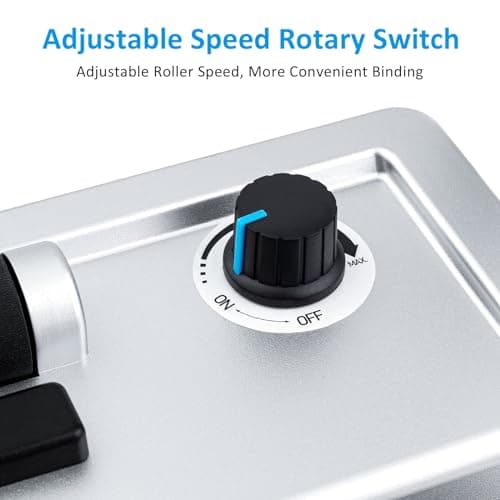 TIANSE Binding Machine, Spiral Coil Binder Machine, Manual Book Maker Punch Binder with Electric Coil Inserter,Suit for Letter Size / A4 / A5 with 100pcs 5/16'' Plastic Coil Binding Spines & Plier - Thumbnail 2
