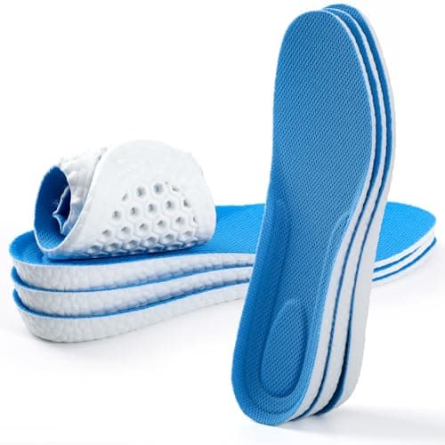 XINIFOOT 3 Pairs Breathable Shock Absorption Sport Shoe Insoles for Men&Women Elastic Soft Running Shoes Pad Replacement Insole (XL Men 10.5-12 / Women 13-14.5) - Image 1