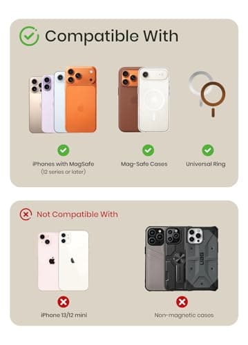 Nepagz Ultra-Strong Magnetic Phone Wallet for MagSafe Wallet for iPhone All Series RFID Leather with Stand 5 Card Holder for iPhone 17/16/15/14/13/12 and Pro/Promax,Gifts for Men, Men's Accessories - Thumbnail 4