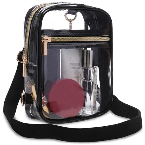 Bunnychill Stadium Approved Crossbody Purse for Women - Clear Stadium Bag for Sporting Events, Concerts - Image 1