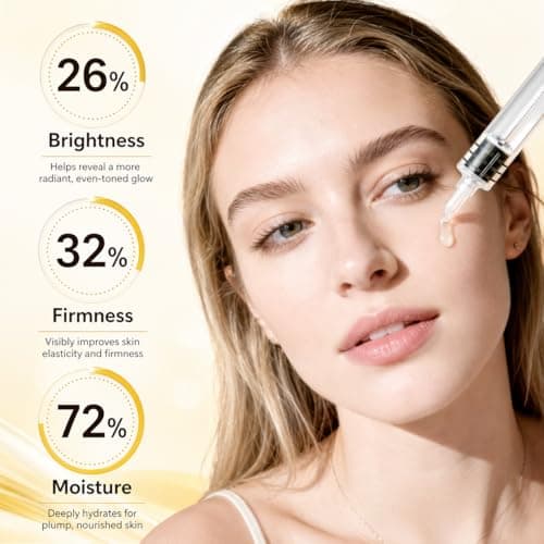 Silk Peptide Intensive Lifting Ampoule, Deep Collagen Serum, Copper Peptides, Instant Face Lift, Smooth-Looking Skin for Skincare, 1.01 Fl Oz / 30ML - Thumbnail 3