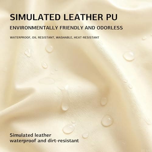 UWWGKK Waterproof Couch Covers, Stretch Couch Covers with Dirt-Resistant for Sectional Sofa,L Shape Sofa,Waterproof White Small Single Seat(1 Pcs) - Thumbnail 2