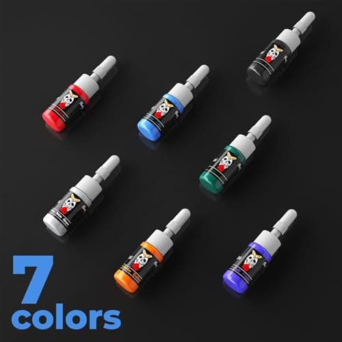 Tuffking Tattoo Machine Kit Rotary Wireless Tattoo Gun Kit with 20pcs Extra Smooth Cartridge Needles Practice Skin Tattoo Supplies for Beginners & Professional Artists - Thumbnail 6
