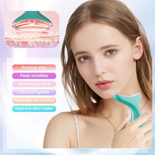 CNBHEABY Facial Massager, Portable Face Neck Massager Wand for Skin Care at Home - Thumbnail 3