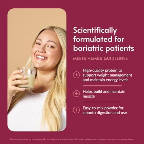 Bariatric Advantage High Protein Supplement Mix - Protein Powder - 20 g Protein - for Pre- & Post-Bariatric Surgery Patients - Iron, Calcium & More - Vanilla - 14 Servings - Thumbnail 2