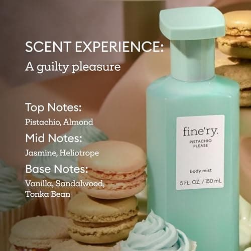 Fine’ry Mist & Match Body Mist Trio Gift Set | Not Another Cherry, Pistachio Please, Sweet On the Outside | Sweet & Fruity Hair & Body Spray Fragrances for Women | Vegan & Cruelty-Free (5 oz each) - Thumbnail 5