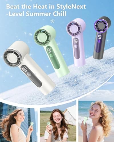 AGEYOU Portable Handheld Fan,4000mAh Rechargeable Turbo Personal Mini Fan,Pocket Design for Travel,Concerts,Sports Games,Camping,Hiking,Best Gifts for Women in Summer - Thumbnail 6