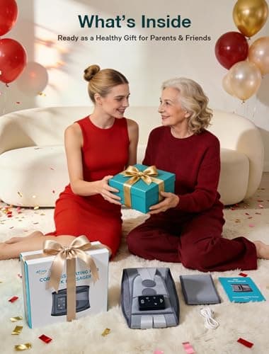 ALLJOY 67" Cordless Heating Pad for Back, FSA Eligible Items Only List, Father-s Day Gift-s for Dad Women Men, Portable Lower Back Massager with 3 Heat 5 Vibration, Wireless Heating Pad for Cramps - Thumbnail 4