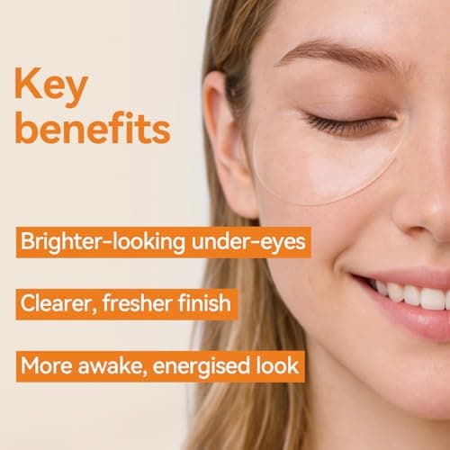 Charge Energy Under Eye Patches (28 Pairs), Vitamin C & Caffeine Eye Mask for Puffy Eyes, Dark Circles and Bags - Cooling Hydrogel Patches, 5-Minute Morning Wake-up Call for Tired Eyes, All Skin - Thumbnail 3